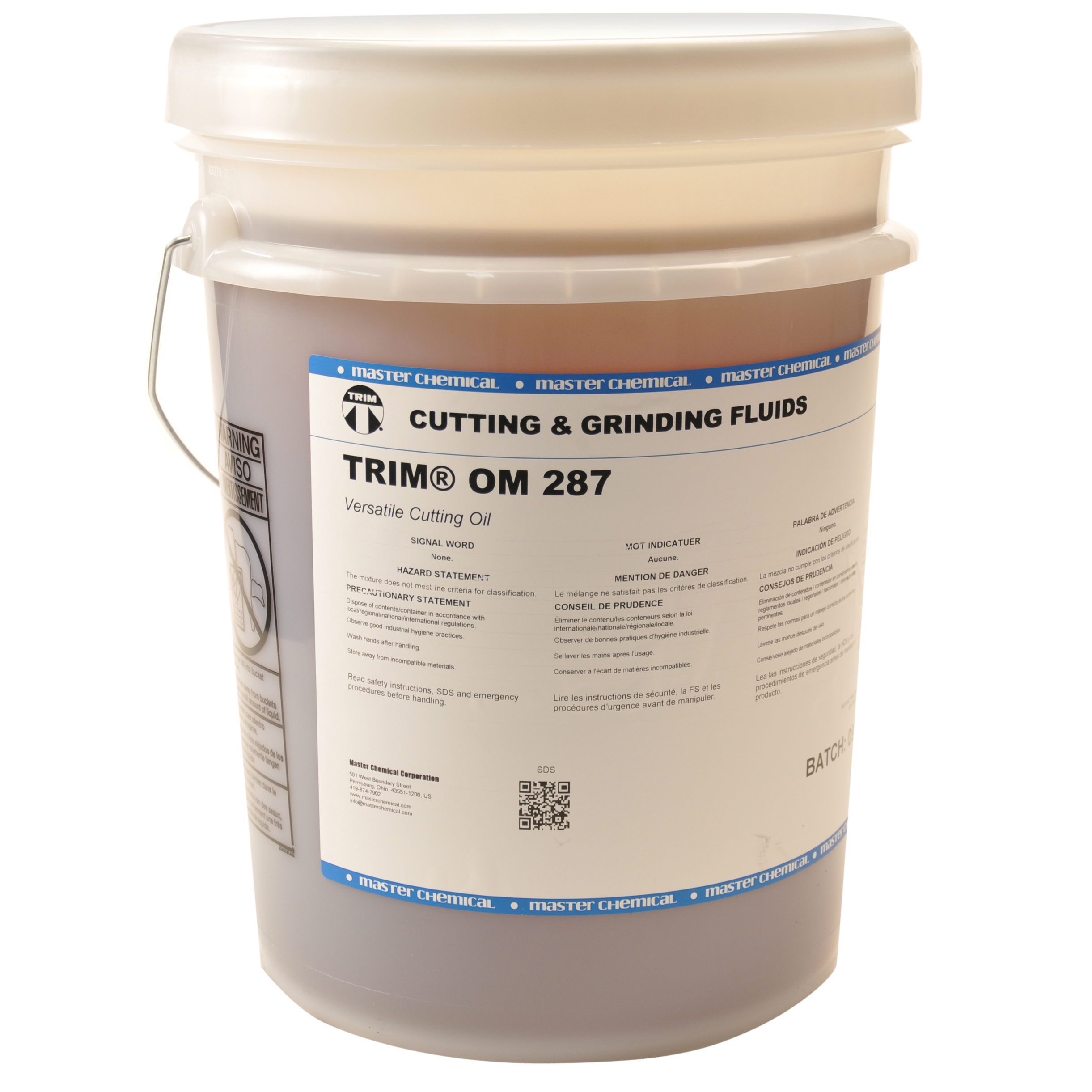TRIM® OM 287 - Versatile Cutting Oil, 5 gallon - Master Fluid Solutions
